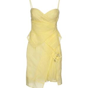 Pinko Light Yellow Mini Dress